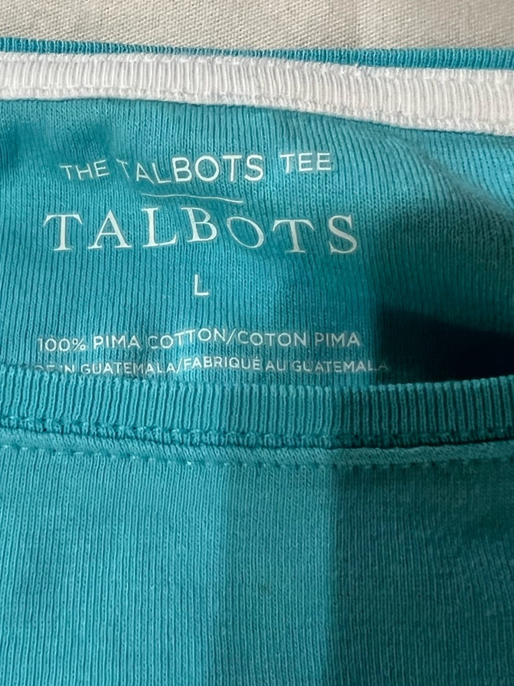 Talbots Bright Turquoise Crewneck Tank - Picture 3 of 4
